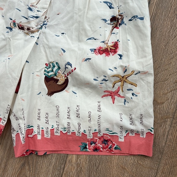 Retro Vintage Bushwacker Beach Shorts Size 4 Pleated High Waist Bermuda USA - Picture 4 of 15